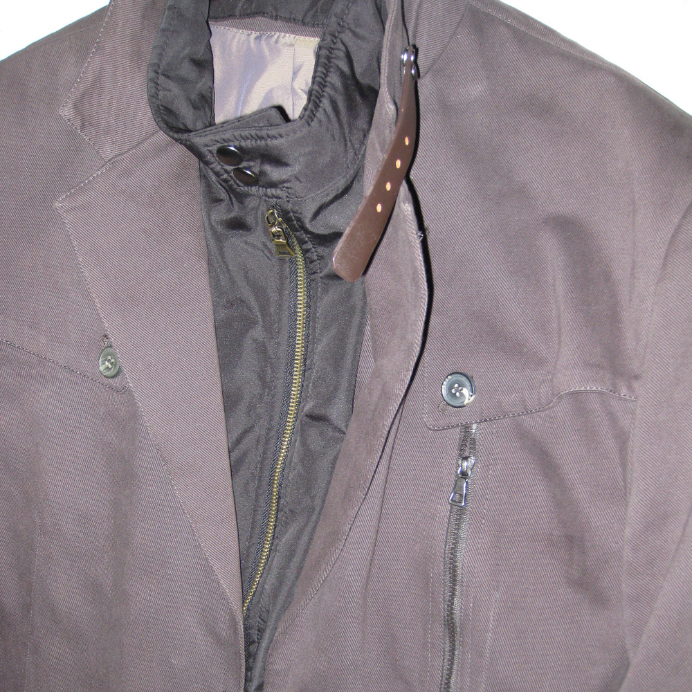 2 Pieces, Enzo Tovare Italy, COAT BROWN & VEST (BLACK), XL 44 42